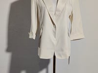 [273]GG   Women's  New Collection Lightweight Three-Quarter Sleeve Spring Autumn Suit Jacket Short-Length High-End White Suit
