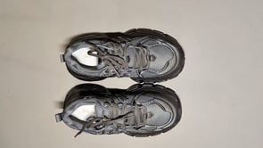 [332]GG     New Arrival Fashionable Thick Sole Silver Dad Shoes for Kids and Adults Height-Enhancing