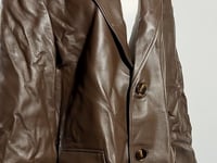 [212]GG    New Arrival Haining Imported Lamb Leather Genuine Leather Suit Medium-Length Black Leather Jacket for Women