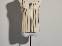 [541]GG   Silk Acetate Blend Yarn - High-Elastic Striped Knitted Strapless Tops