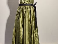[319]GG     Green Tube Top Evening Dress for Women, French Light Luxury Niche High-End Elegant Look for Birthday Coming-of-Age Ceremony Performance Host