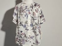 [042]GG    Women's Short Sleeve Shirt - Elegant and Sophisticated