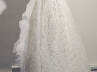 [502]GG  French-style lightweight wedding dress for brides,  new off-shoulder vintage