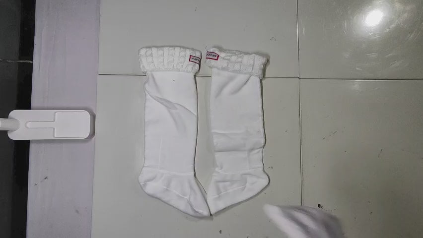 [310J]M High-top rain boot sock covers fashionable soft skin-friendly fleece knitted long socks cold-resistant warm versatile layering socks