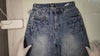 [432]MS Retro American Washed Lightning Stripe Loose Seven-Inch Denim Shorts Unisex Street-Style Summer Pants