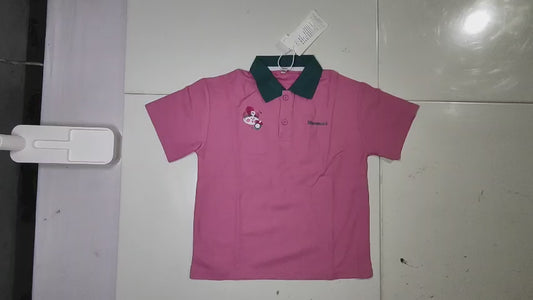 [577]GS  2025 New Summer POLO Shirts for Family of Three - Mother and Daughter Matching Set, Eye-Catching Milk Tea-Themed Short-Sleeve T-Shirts