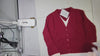 [035]GM   Stylish Red V-Neck Knit Sweater for Women - Autumn and Winter, Age-Defying, Trendy Top with Inner Layer Base Sweater