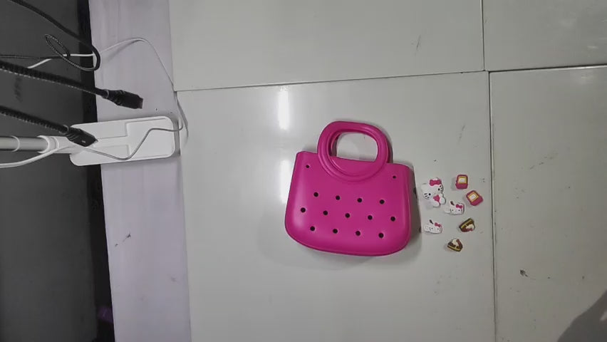 [147]NM Solid Color EU/US Trend EVA Tote Bag with Waterproof Storage Bag, Beach Bag for Daily Use, Fashionable DIY
