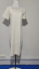 [524]GM   High-end French-style square-neck short-sleeve dress for women