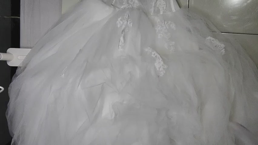 [402]MS 2025 New Long Sleeve Light Strapless Bridal Dress for Petite Women Spring and Summer Engagement Ceremony Outfit