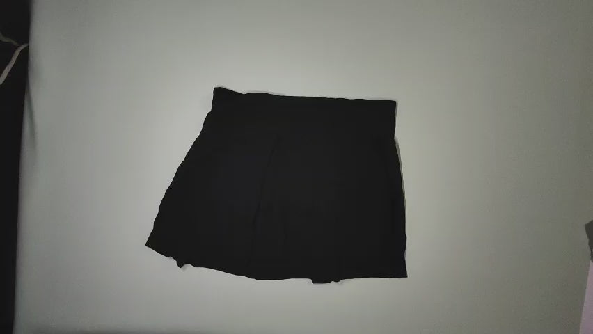 [304]GM   2025 Women's Spring and Summer Korean Style High Waist Slimming Black A-Line Skirt Plus Size Fashionable and Versatile Short Skirt