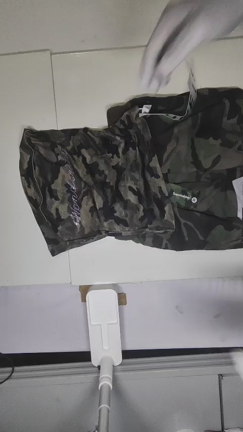 [922]MS Mo [In Stock] Rhinestone Stretch Camouflage Bodysuit, American Retro Sexy Backless Crop Top