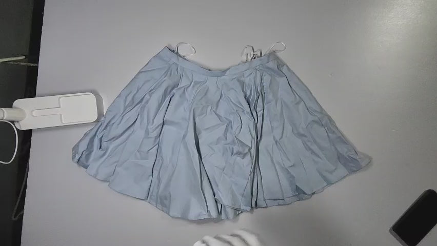 [532]GM  Spot Sale! Xiaoyi Custom Ballet-Inspired Girlish Charm Tencel Cotton Pleated A-Line Skirt