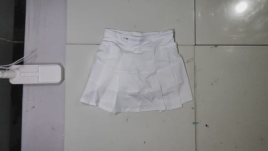 [916]MM Lulu style Pace Rival tennis skirt yoga sports fitness versatile anti-show-through with lining pleated skirt