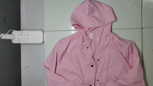[666]GM  Women's 2024 New Short-Length Military-Style Hooded Jacket for Petite Figures, Slimming Spring-Autumn Fashionable Loose Fit Top