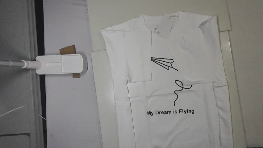 [782]MS Hong Kong streetwear brand white T-shirt men's short sleeve round neck heavyweight pure cotton loose simple half-sleeve T-shirt women's couple outfit