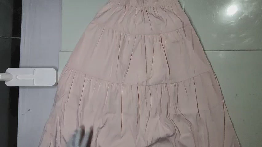 [370]MM  White Cake Dress Women's Spring Autumn 2025 New High-Waisted Slimming A-Line Mid-Length Puff Skirt for Petite Women