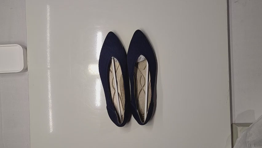 [943J] Princess Shoes 2025 Spring and Summer New Arrival Flying Knit Soft Sole Round Toe Flat Egg Roll Women's Breathable Single Shoes