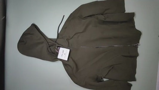 [715]MM  [Promotion Price] Women's 2025 Spring New Arrival Solid Color Versatile Zip-Up Jacket Plus Size Loose Casual Unique Hoodie