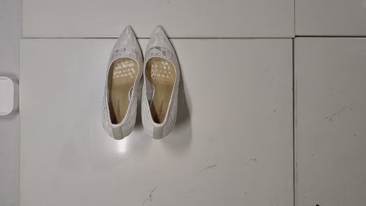 [867J]MR Lily Wei Xiaoxiaoma High Heels 313233 Bridal Shoes Stiletto Heels Large Size Women's Shoes 40 Pointed Toe 41 Lace Shoes 43