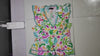 [636]GM   ¡¾Immediately¡¿Bargain Hunt! NY*C Remaining Stock Vibrant Floral V-Neck Puffy Sleeves Stretchy Slimming Top
