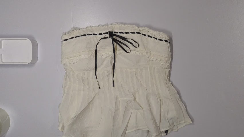 [261]GM Jiuyue Wu Hot Girl Tube Top Women's Summer Sexy Lace Design Niche Breast Pad Short Vest Suspender