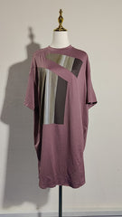[359]GG     Summer New Print Pure Cotton Designer Long T-Shirt Women