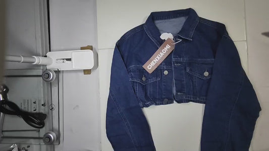 [114]GM    [Mimi's House] Elegant European & American Girls Retro Short Style Casual Versatile Long Sleeve Denim Jacket T070