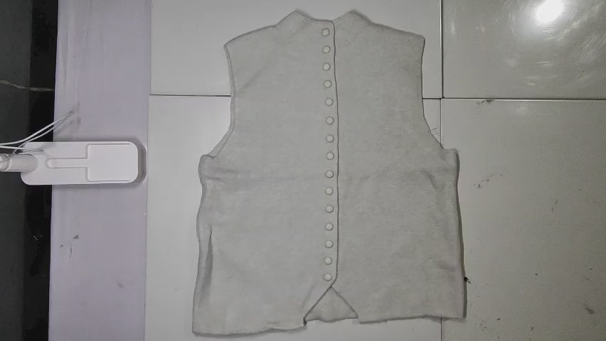 [564M]GM Women's 2025 New Korean Style Single-Breasted Knit Cardigan, Unique Versatile Layering Sleeveless Vest - Cut Label Counter Return