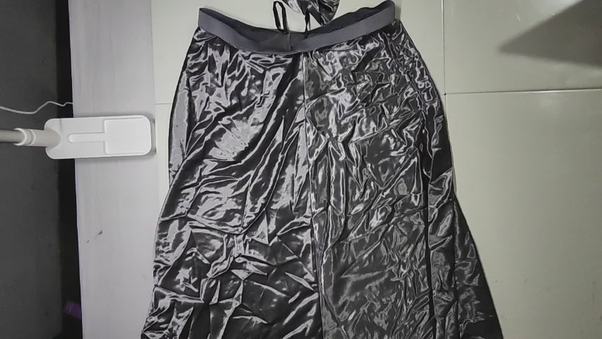 [906]MS Jingu [Lustrous!] High-end Satin-Finish High-Waisted A-Line Mermaid Skirt (comes with a matching hair tie)