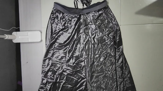 [906]MS Jingu [Lustrous!] High-end Satin-Finish High-Waisted A-Line Mermaid Skirt (comes with a matching hair tie)