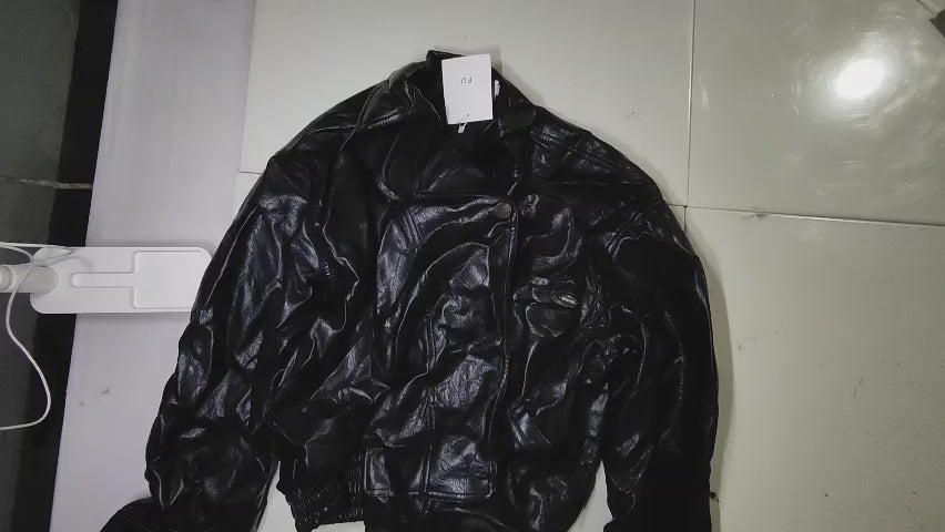 [144]GM  Women's Sweet and Cool PU Leather Jacket Fall New Arrival Design-Driven Niche Loose Fit Versatile Slimming Motorcycle Jacket Trendy