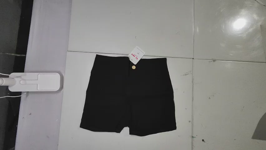 [351]MM Skinny elastic black short pants for women summer 2024 new high-waist slimming sexy girl versatile streetwear A-line hot pants