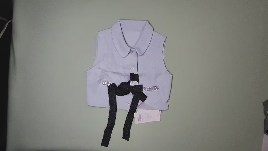 [093]GM   Ruyu Custom Lusi Lovers Xiaoxiang Knitted Vest and Shorts Set Spring New Arrival High-End Women's Set