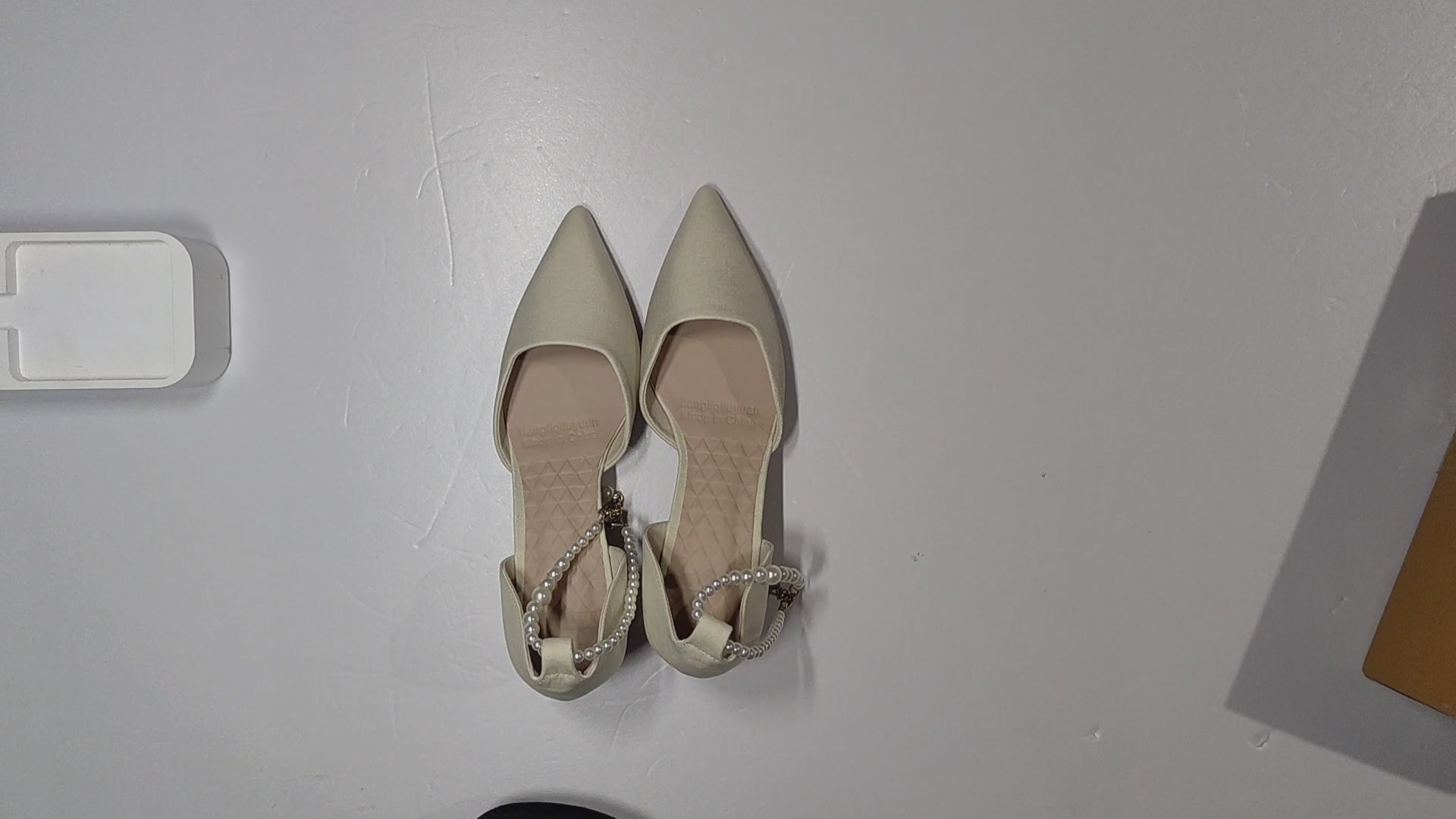 [188]NM Unique Design Medium Thick Heel French Wedding Shoes Pointed Toe Sandals for Bridesmaid Elegant Evening Shoes Comfortable to Wear