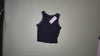 [616]MR NUQLOC Women's Bra Short Crop Top Comfortable Strapless Top with Padding Striped Patchwork Gothic Style 473989