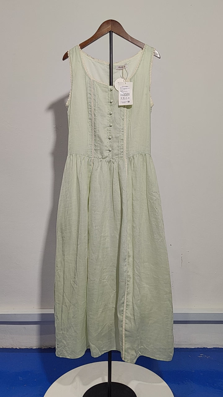 [021] 2025 Spring/Summer Celeb Wang Likun IU Lee Ji-eon Same Style Slim-fitting Sleeveless Short Lace Dress Chanel-inspired Evening Gown