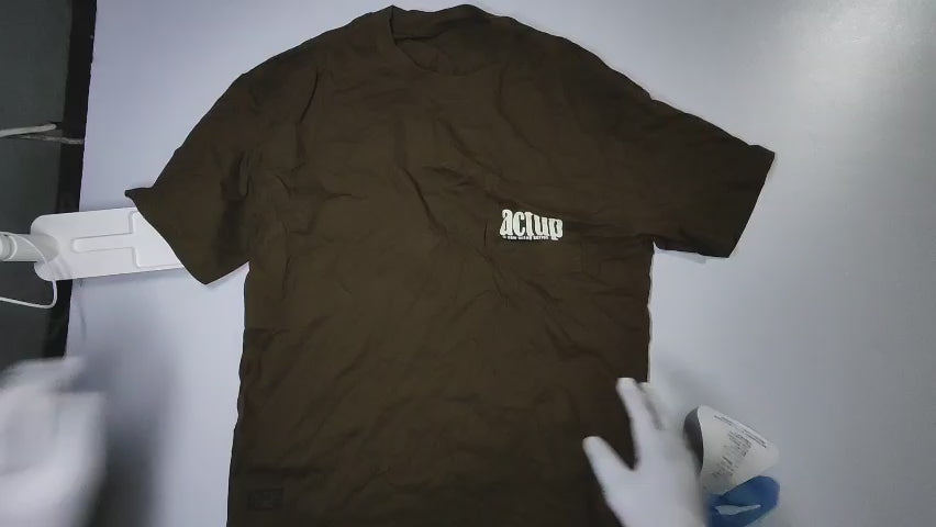 [275]GM  Lvxiaohu 270g Heavyweight Short-Sleeve T-Shirt for Men Summer Streetwear Original Loose Fit 100% Cotton Brown Short-Sleeve Top