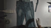 [213]GM  Spring and Summer 2025 Retro High-Waisted Ripped Slim Flare Jeans Unique Fashion Casual Slimming Flared Overalls