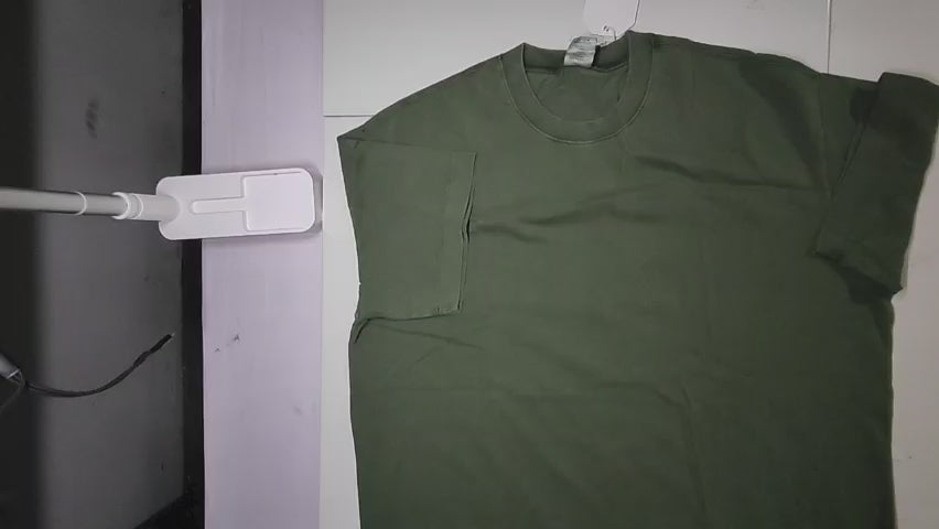 [150]GM    IDLT Piece-Dyed Heavyweight Loose Drop Shoulder Silhouette Distressed Wash 100% Cotton T-Shirt Men's Trendy V0302