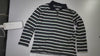 [829]GM  Korea Dongdaemun APPROACH Retro Color-Blocked Letter Embroidery Polo Shirt 2025 New Collection Striped Long-Sleeve T-Shirt