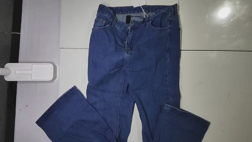 [051]GM    XMOB Korean Style Washed Slim Leg Jeans Loose Wide Leg Versatile Slimming Tall-Looking Floor-Length Pants Unisex