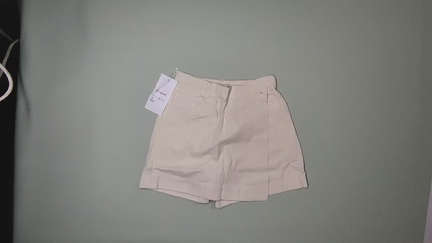 [592]MM  NUQLOC Women's Drapey Denim Style Stone-Washed Casual Shorts A-Line Skirt Spring/Summer 2025 New Arrival 477522