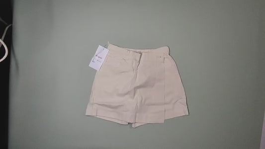 [592]MM  NUQLOC Women's Drapey Denim Style Stone-Washed Casual Shorts A-Line Skirt Spring/Summer 2025 New Arrival 477522