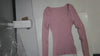 [788]NS French Rixo Kelly Vintage Pink Square Neck Long-Sleeve Sweater - Spring Sophisticated Slimming Top