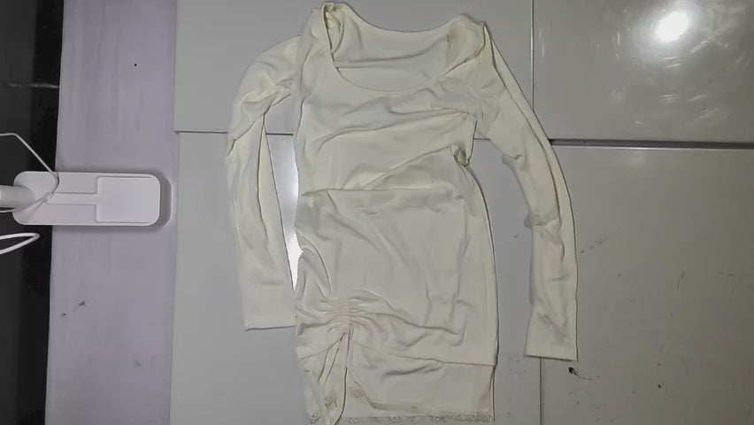 [708]MS Women's Pure Temptation Style Strapless Dress, Spring and Autumn, Slimming, Inner Layer, Mock Two-Piece, Bodycon Short Dress