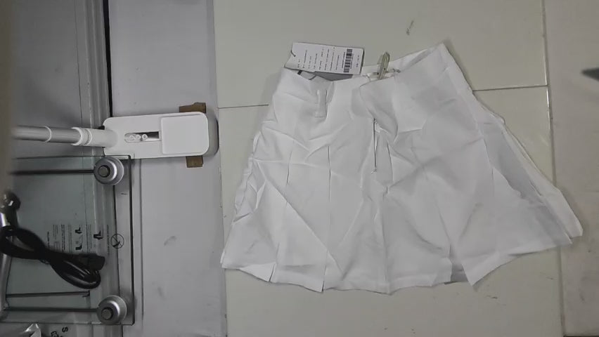 [073]GM  Qiushuiyiren A-line High-Waisted Pleated Zipper Casual Pants 2025 Summer New Arrival Women's Simple Skirt Pants