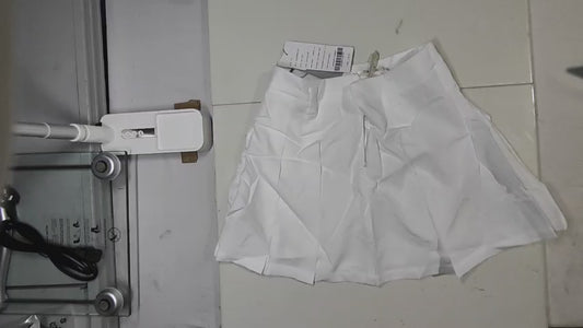 [073]GM  Qiushuiyiren A-line High-Waisted Pleated Zipper Casual Pants 2025 Summer New Arrival Women's Simple Skirt Pants