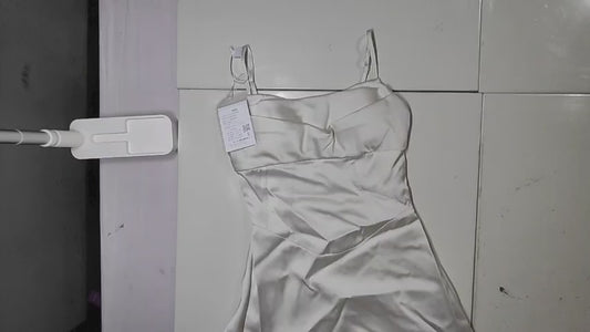 [419]NS But you white strapless dress new silk satin slimming tailored waist luxurious high-end feel wedding dress