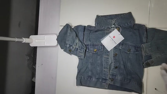 [596]GM   Women's 2025 Spring American Vintage Denim Jacket for Petite - Casual Loose Fit Short Jacket